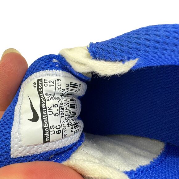 Nike White Blue Red Air Max Tennis Shoes Toddler Size 6 - Picture 5 of 5